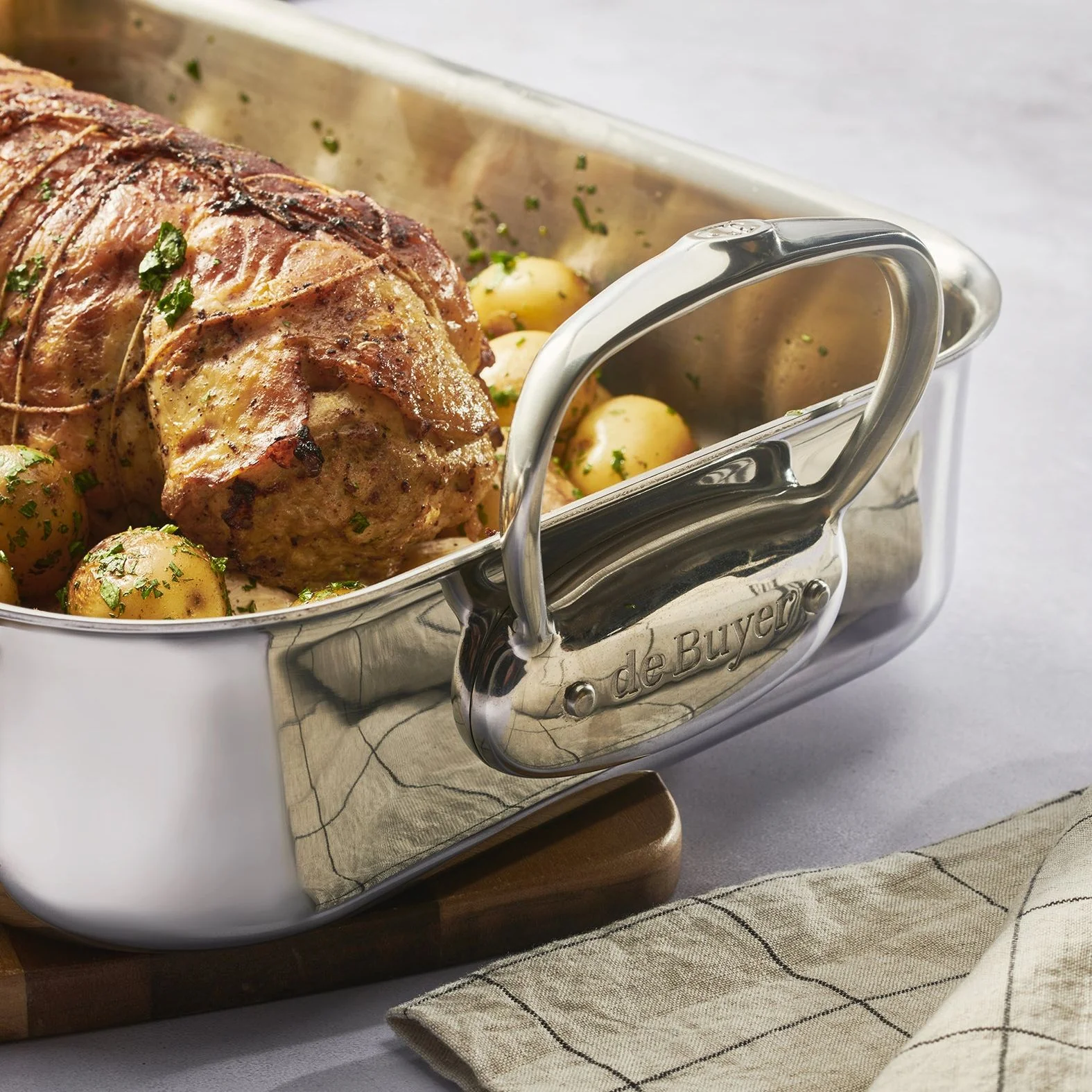 AFFINITY 5-ply Stainless Steel Roasting Pan - Image 5