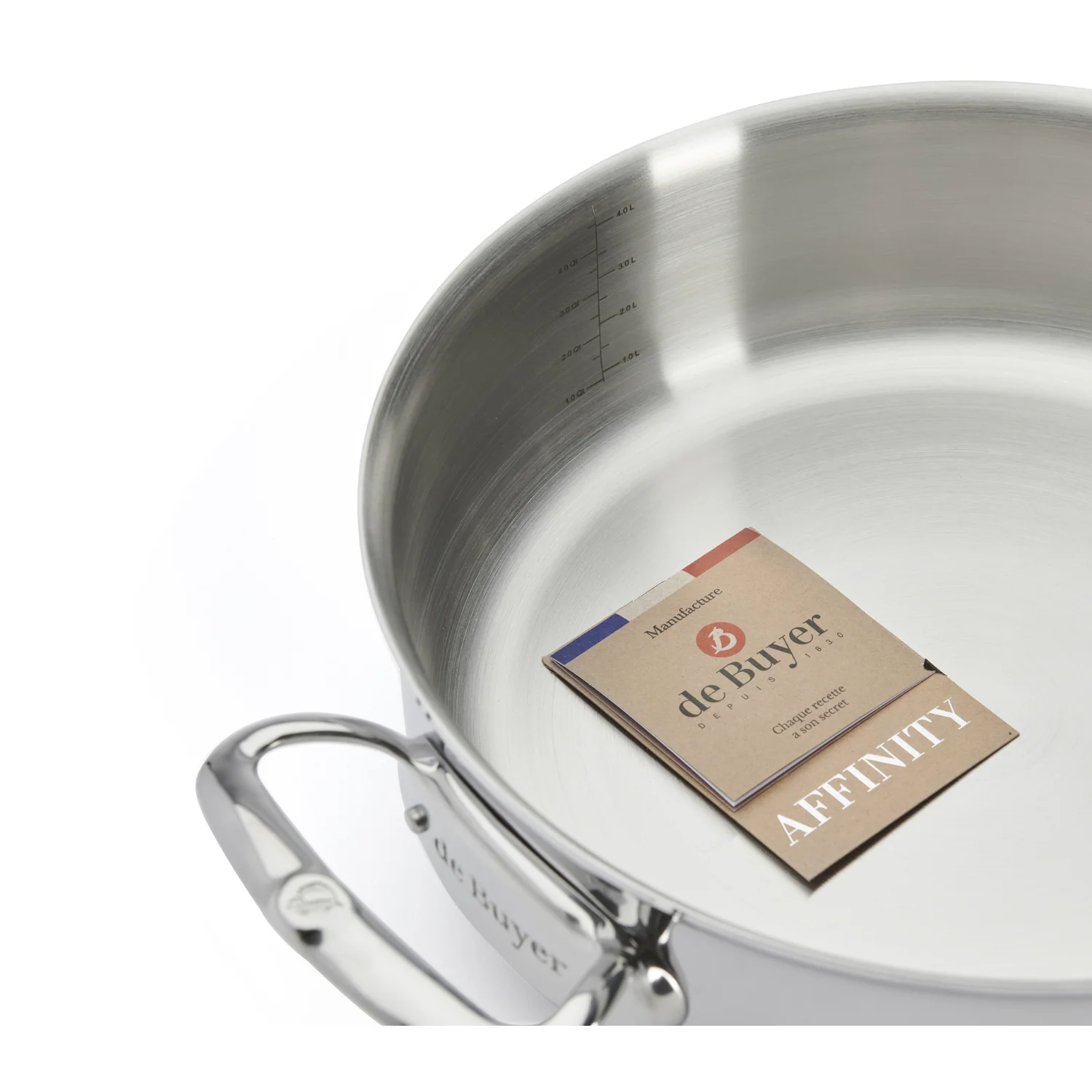 AFFINITY 5-Ply Stainless Steel Rondeau with Lid - Image 4