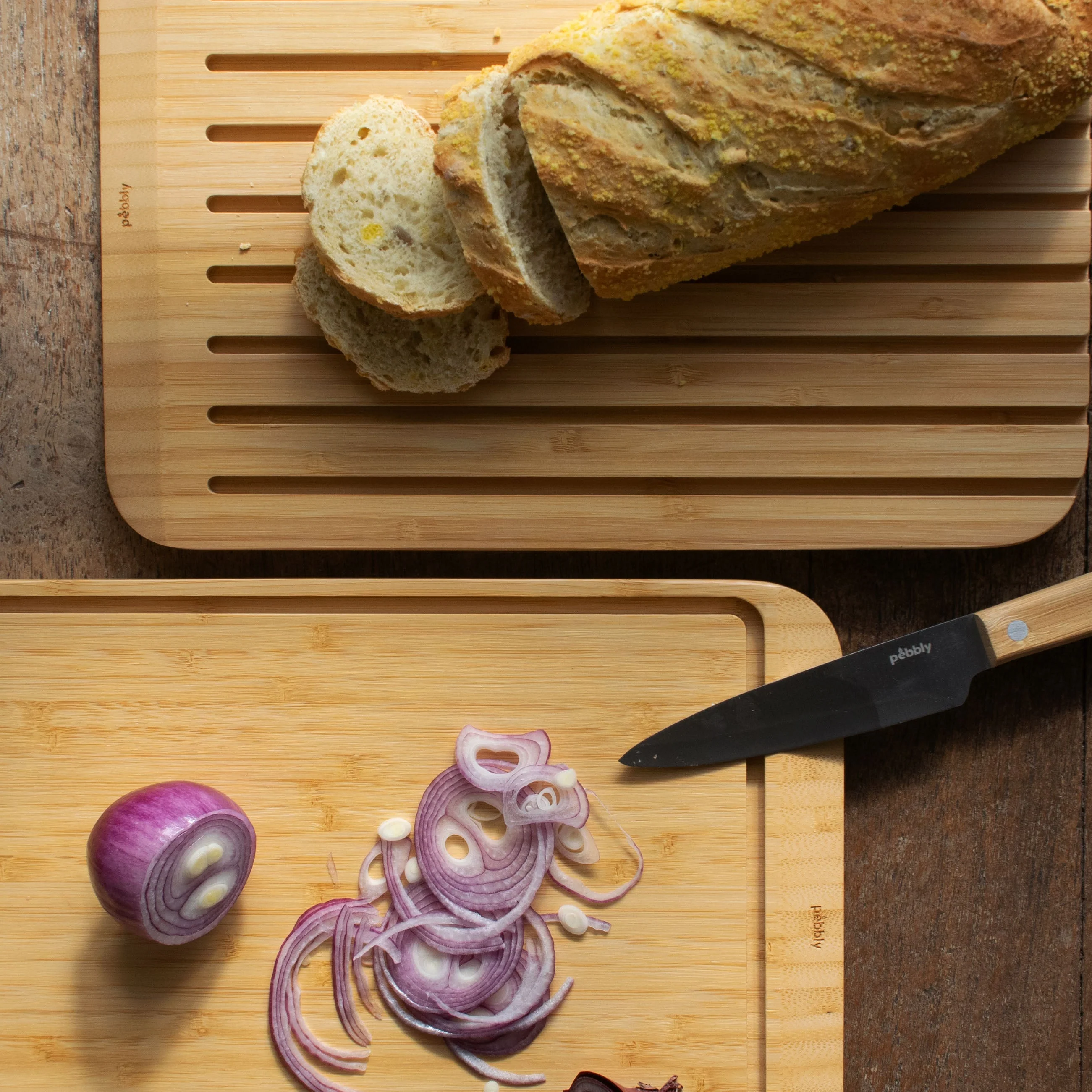 Bamboo 2-in-1 Reversible Cutting & Bread Board - Image 3