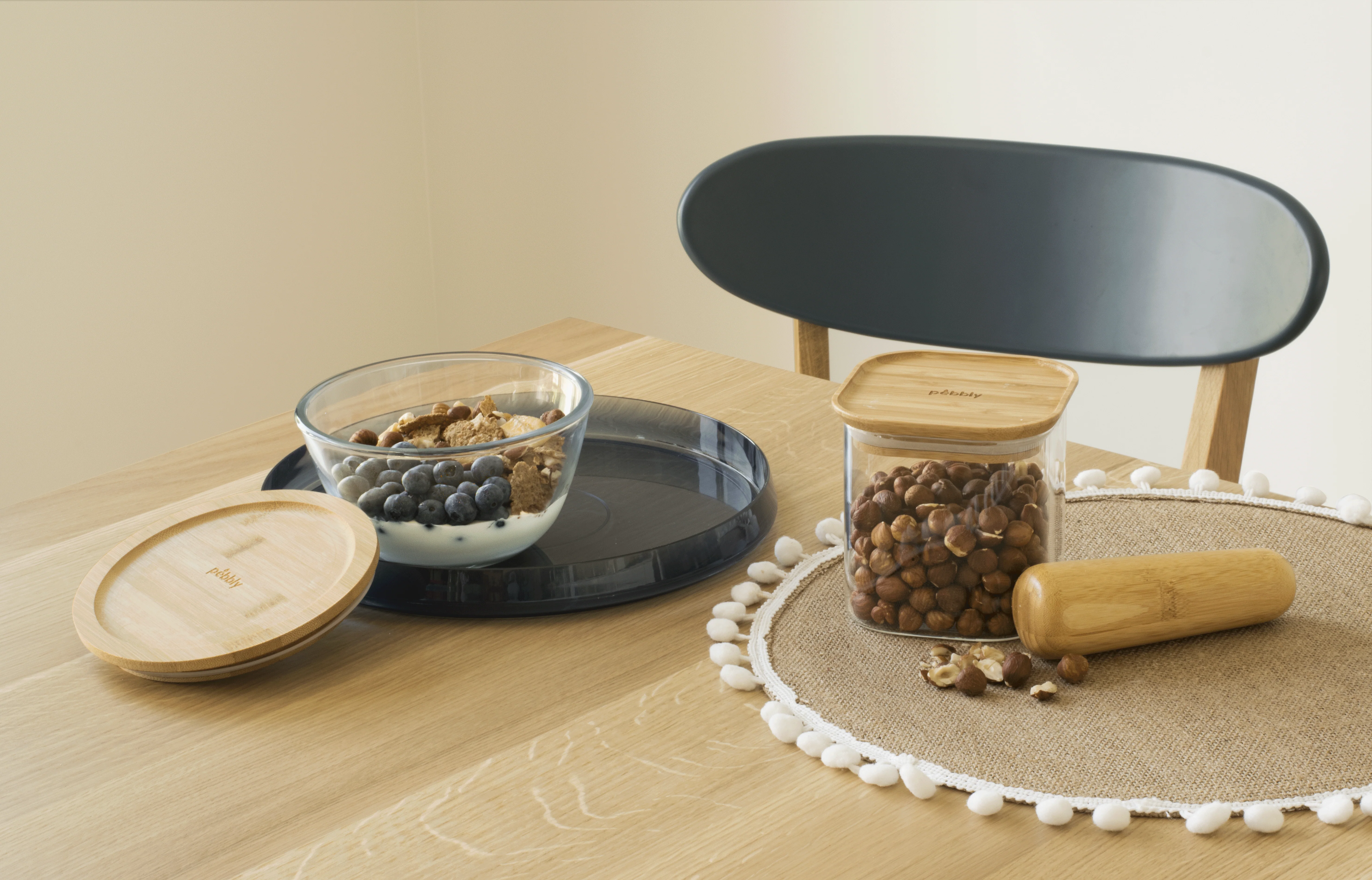 Glass Mixing Bowl with Bamboo Lid - Image 5