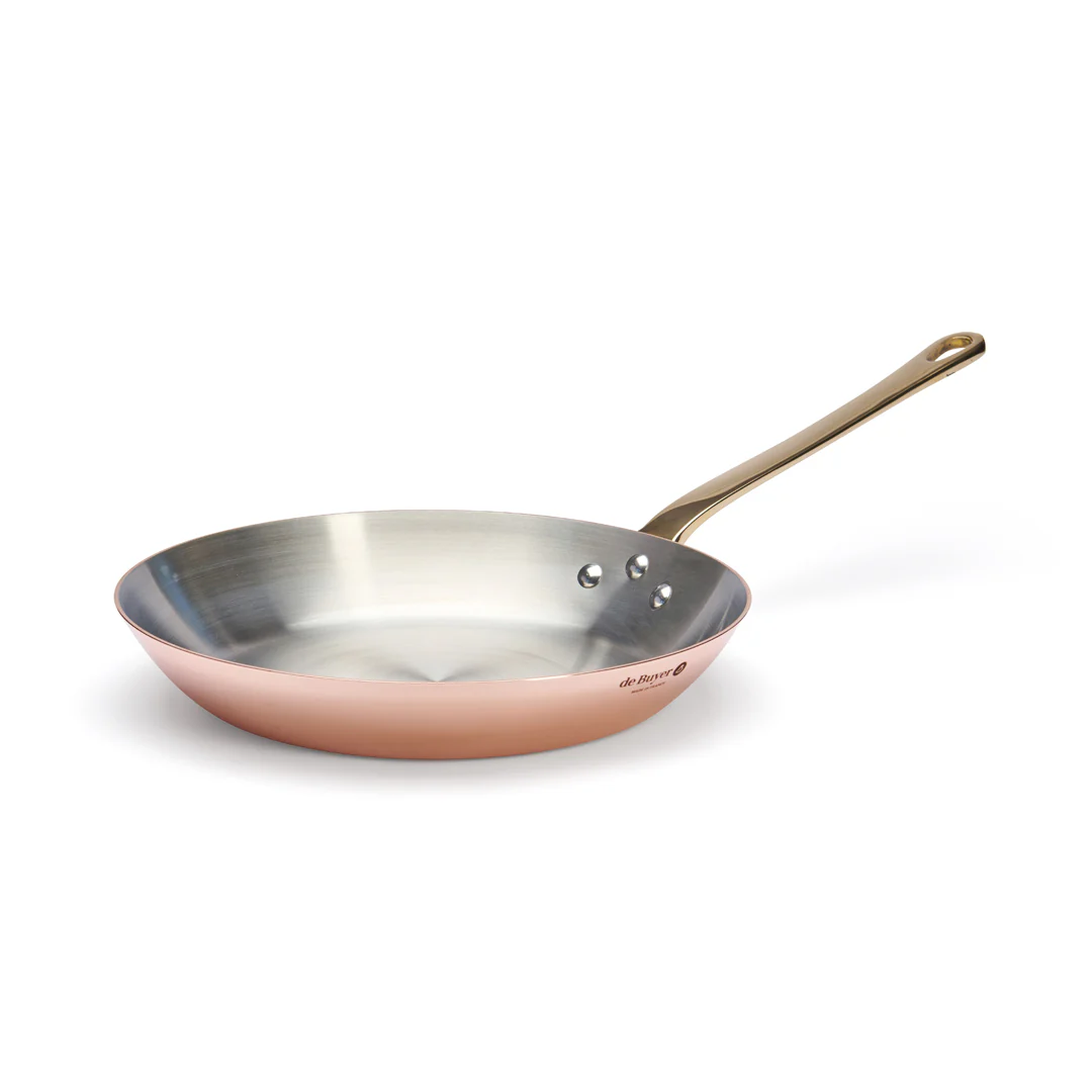 INOCUIVRE SERVICE Copper Fry Pan With Brass Handle - Image 4