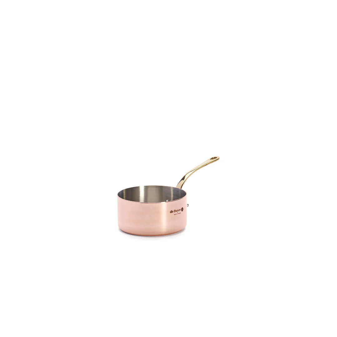 INOCUIVRE SERVICE Copper Saucepan with Brass Handle - Image 4