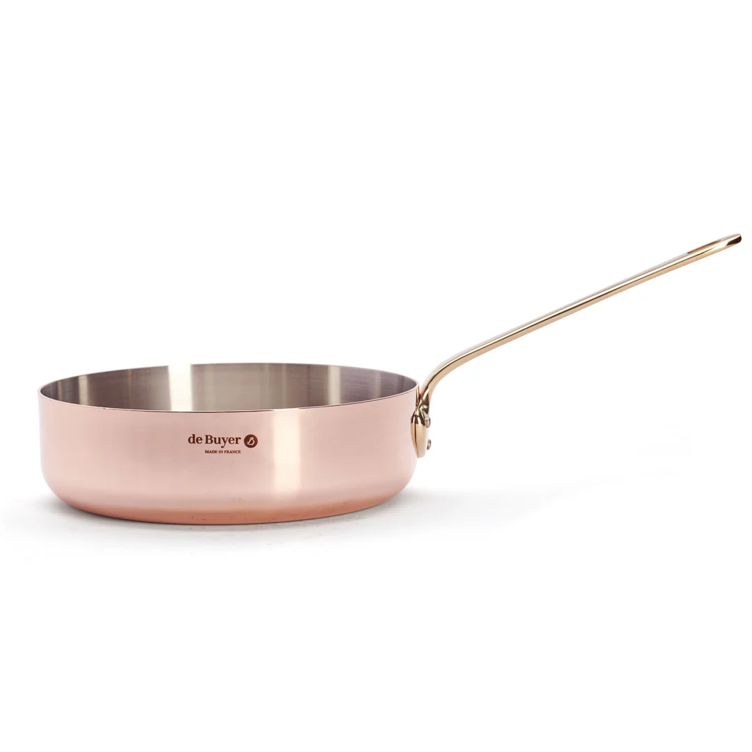 INOCUIVRE SERVICE Copper Sauté Pan with Brass Handle - Image 12