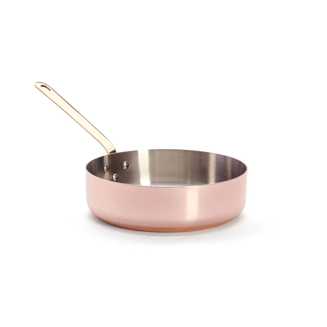 INOCUIVRE SERVICE Copper Sauté Pan with Brass Handle - Image 14