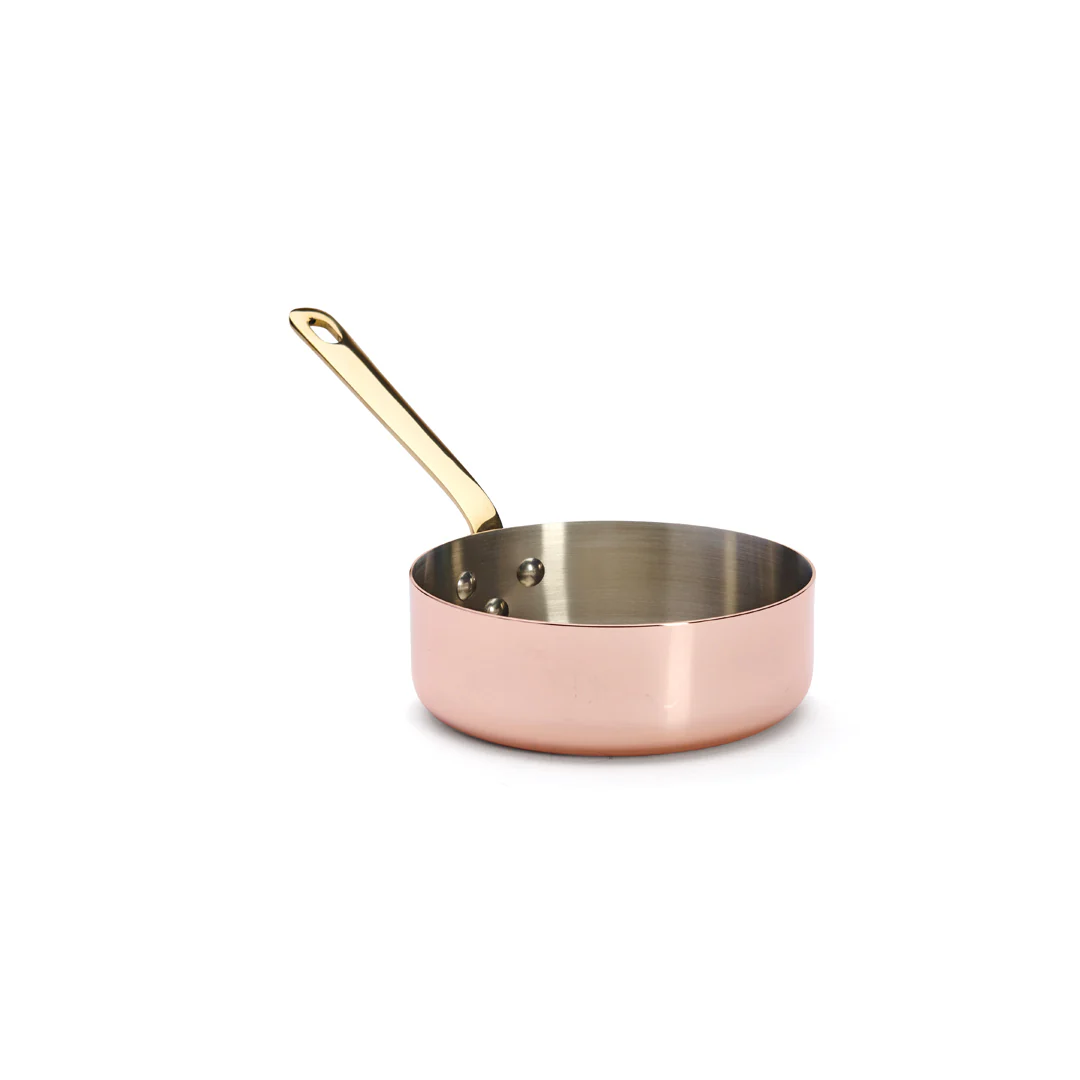 INOCUIVRE SERVICE Copper Sauté Pan with Brass Handle - Image 4