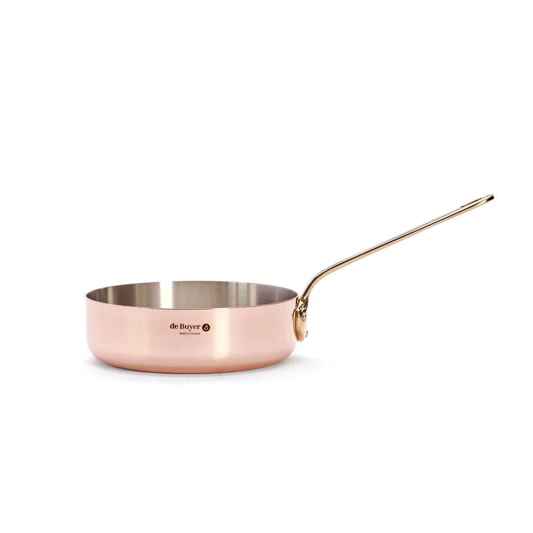 INOCUIVRE SERVICE Copper Sauté Pan with Brass Handle - Image 7