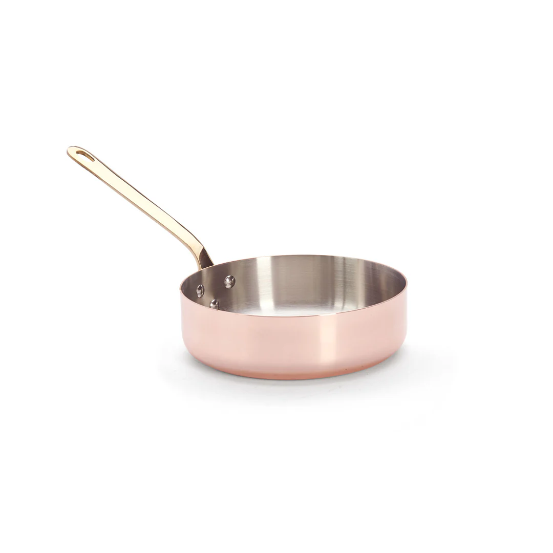 INOCUIVRE SERVICE Copper Sauté Pan with Brass Handle - Image 9