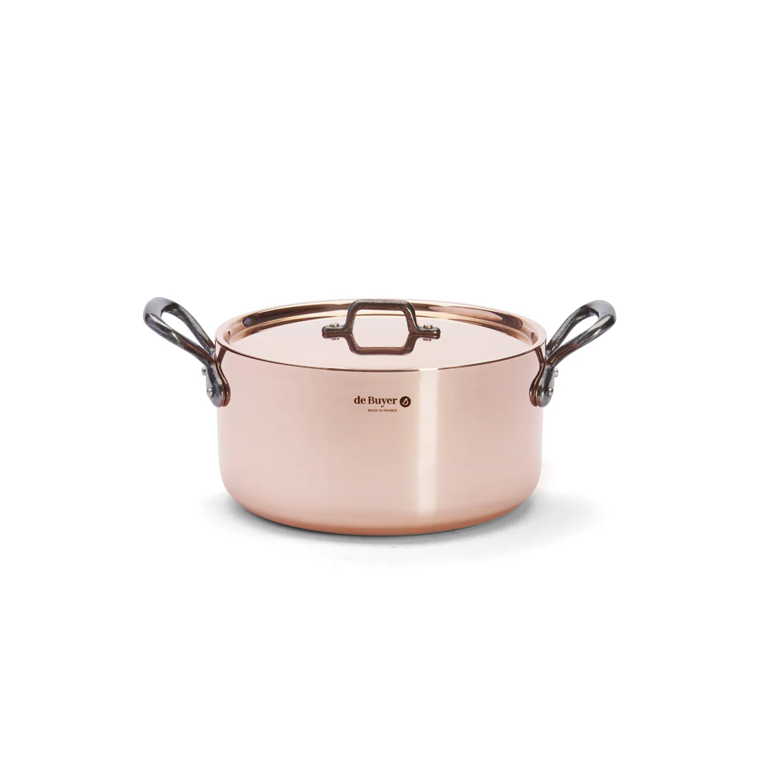 INOCUIVRE TRADITION Copper Stew Pan with Lid - Image 8