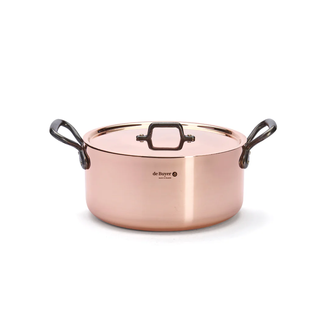 INOCUIVRE TRADITION Copper Stew Pan with Lid - Image 9