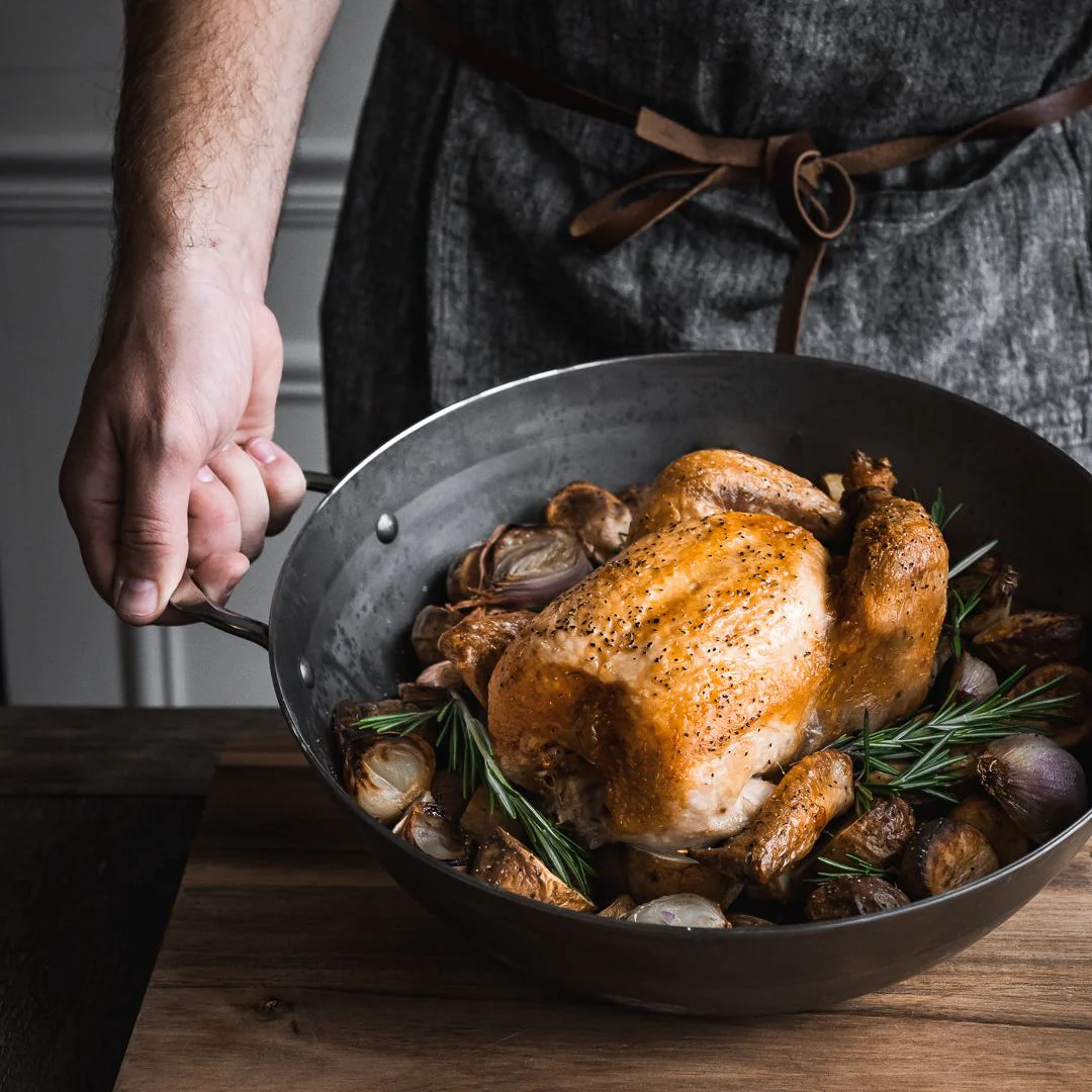 MINERAL B Carbon Steel Country Fry Pan 2 Handles - Image 3