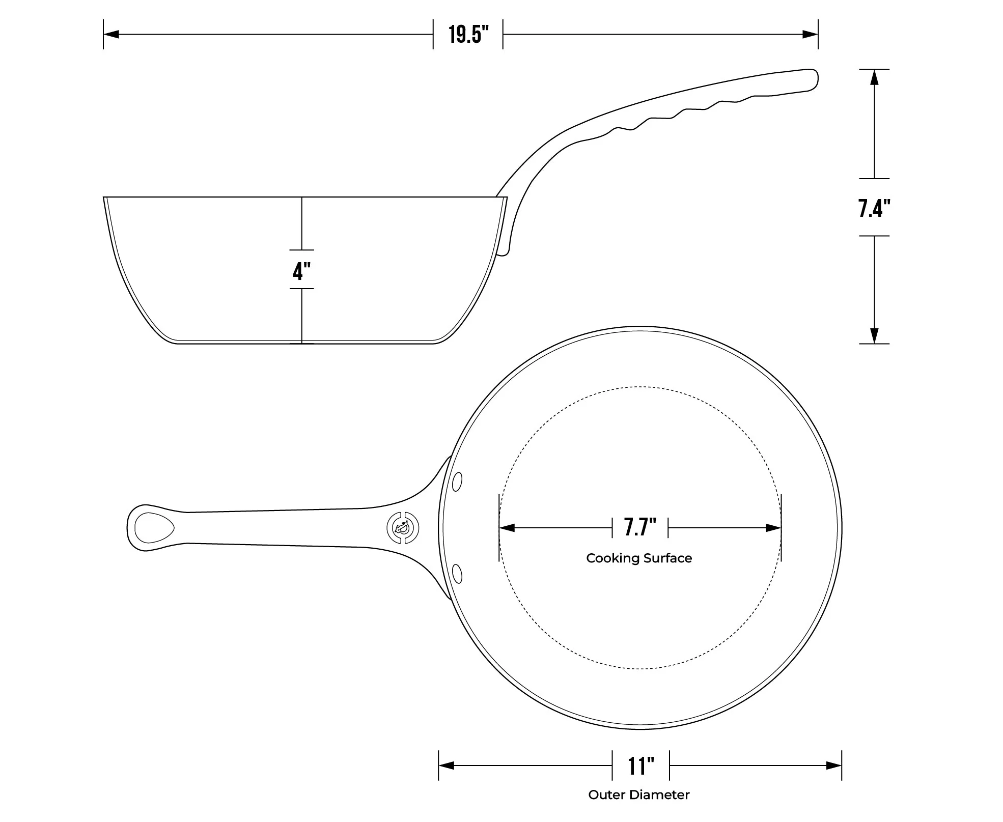 MINERAL B PRO Carbon Steel Dual Fry Set - Image 5
