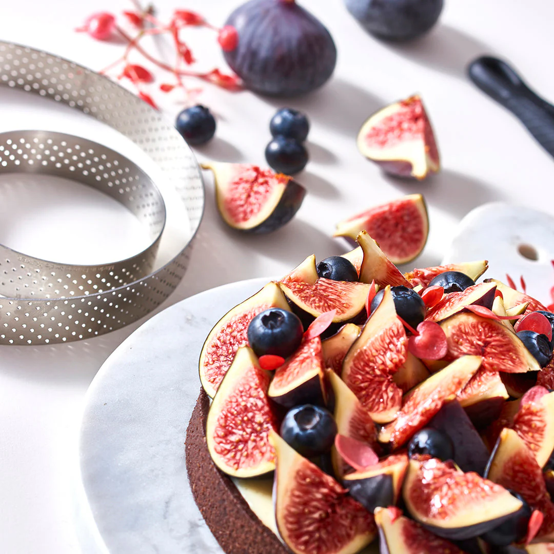 Perforated Round Tart Ring 6pc Set - 0.8"H - Image 5