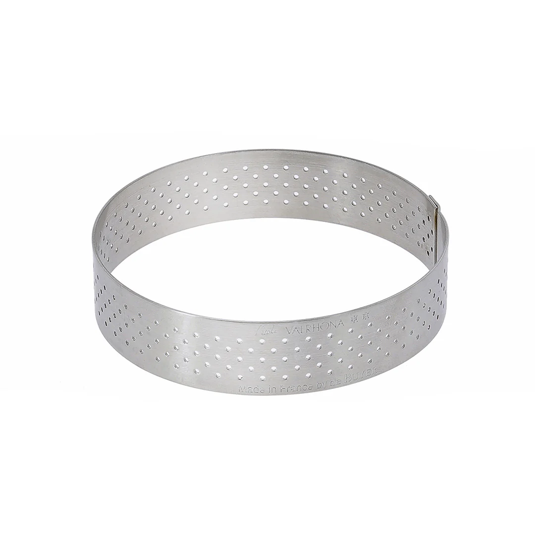 Perforated Round Tart Ring Height 0.8" - Image 3