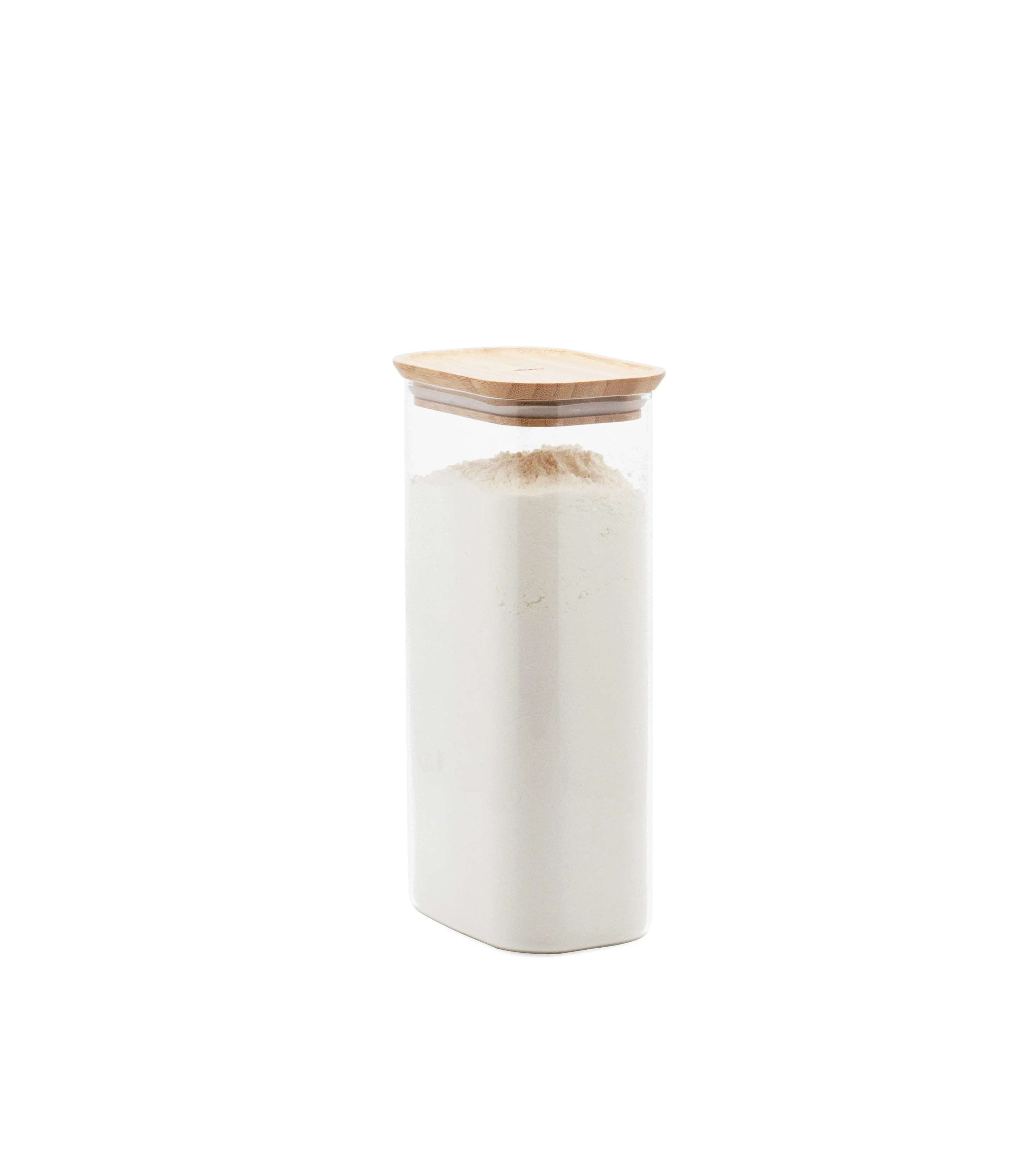 Rectangular Glass Storage Canister with Bamboo Lid - Image 4