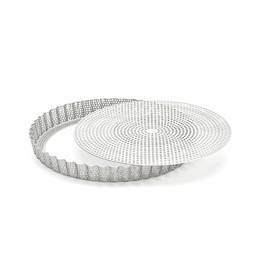 Round Fluted Tart Ring with Removable Base - Image 3
