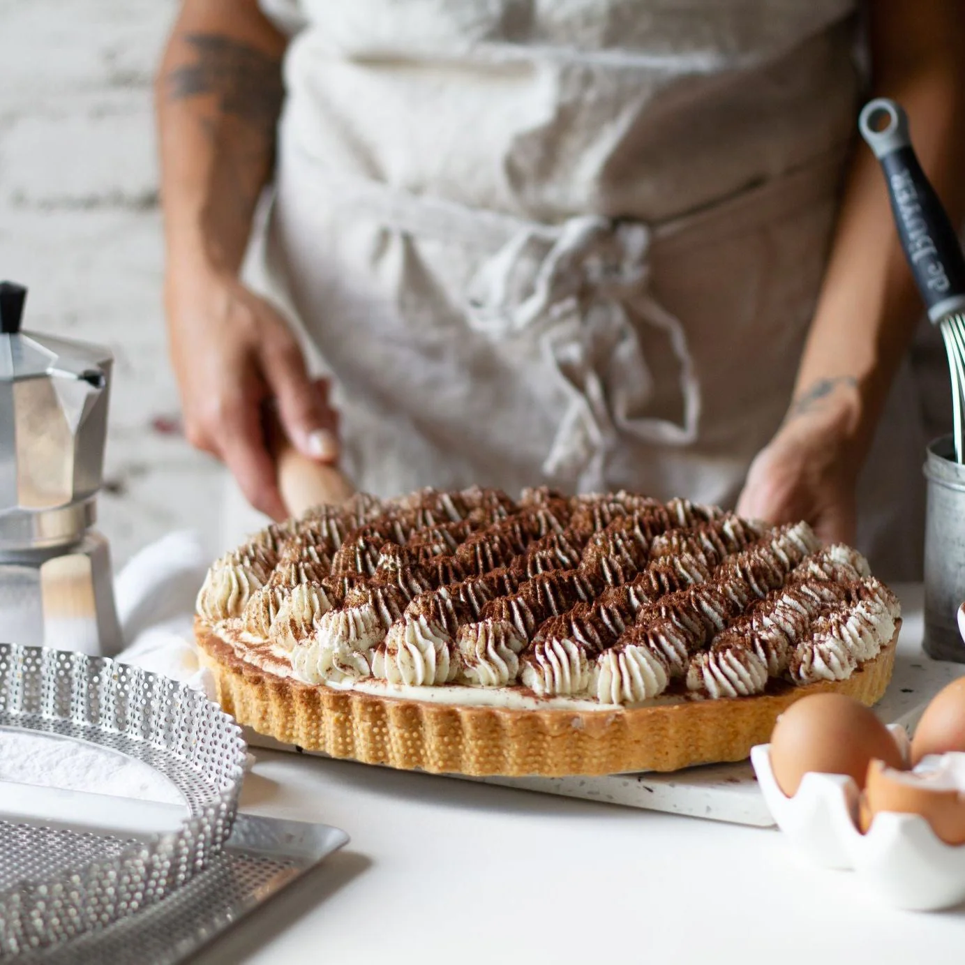 Round Fluted Tart Ring with Removable Base - Image 6