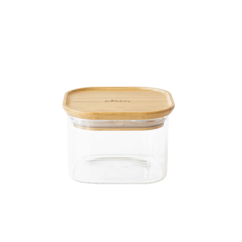 Stackable Glass Container with Bamboo Lid - Image 4