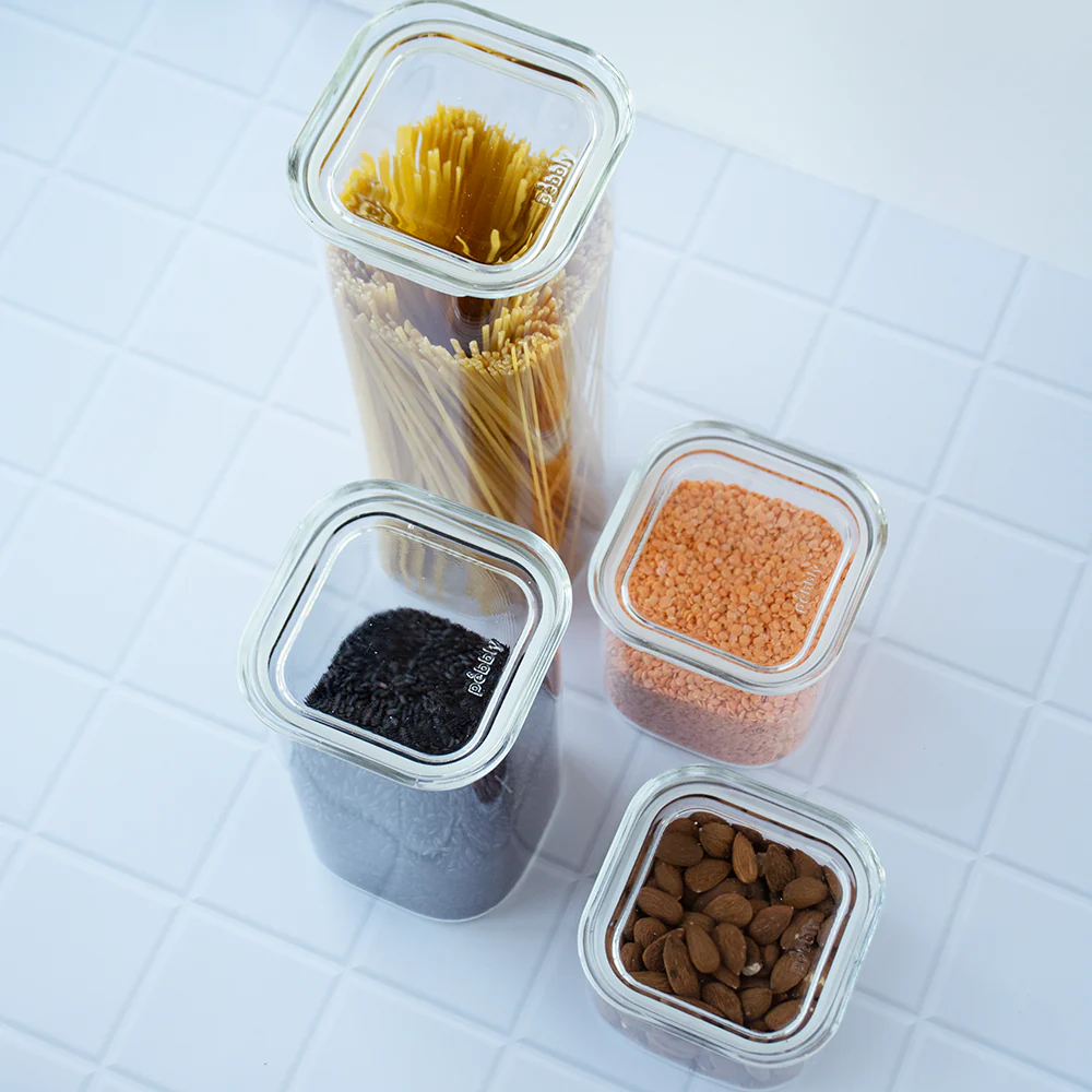 Stackable Glass Container with Glass Lid - Image 3