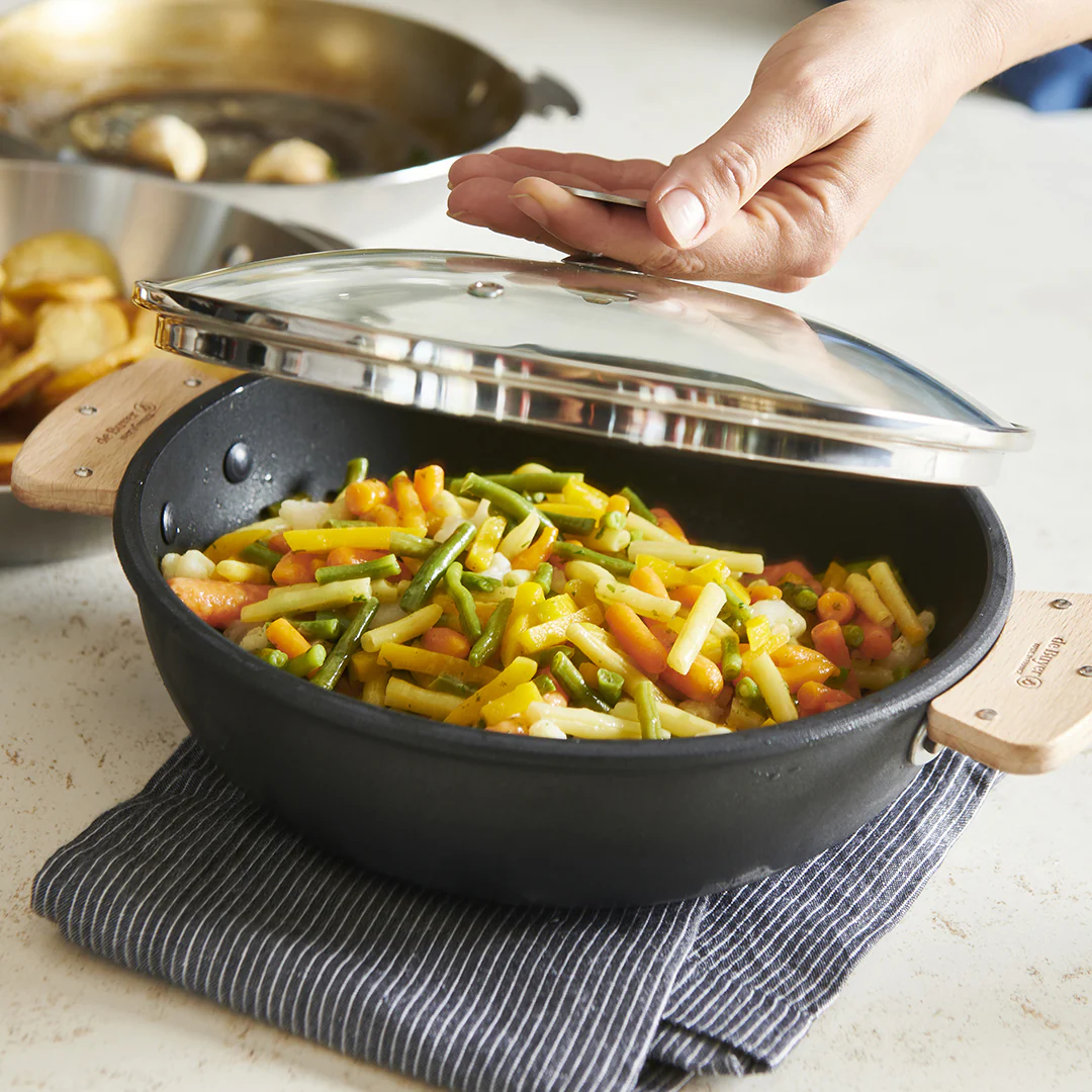 Glass Lid with Stainless Steel Knob, Tall Rim - Image 3